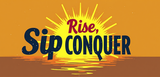 Bible Verse Christian Mug: Rise Sip Conquer (Design 4)