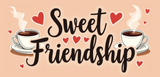 Bible Verse Christian Mug: Sweet Friendship (Design 10)