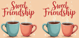 Bible Verse Christian Mug: Sweet Friendship (Design 4)