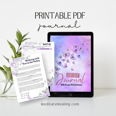 Held in the Valley of Grief: 100-Day Christian Grief Journal & Devotional Workbook (US Letter Size)