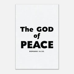 Premium Gallery Wrapped Canvas: The God Of Peace (Romans 16:20)