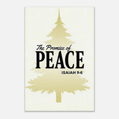 Premium Gallery Wrapped Canvas: The Promise Of Peace (Isaiah 9:6)