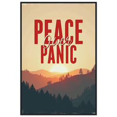 Museum-Quality Framed Poster: Peace Over Panic