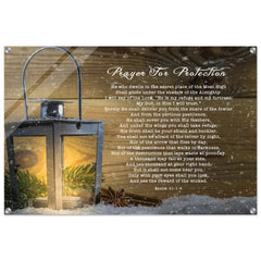 Contemporary Acrylic Print | Prayer for Protection ~Psalm 91:1-8~ (2 Designs - Lamp)