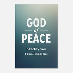 Premium Gallery Wrapped Canvas: God Of Peace Sanctify You (1 Thesalonians 5:23)