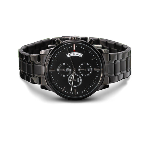 FREE Buyer Customized Black Chronograph Watch Worth $99.95 - Minimum Purchase of $249 From Christmas Watch Collection