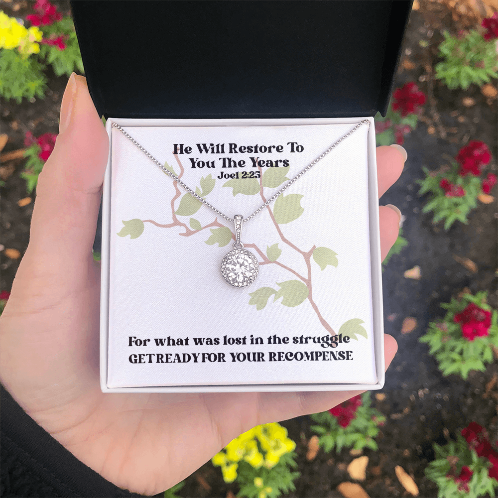 He Will Restore To You The Years (Joel 2:25) | Eternal Hope Pendant Necklace