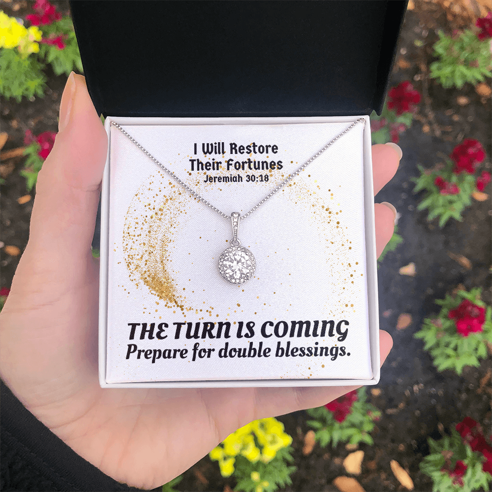 I Will Restore Their Fortunes (Jeremiah 30:18) | Eternal Hope Pendant Necklace