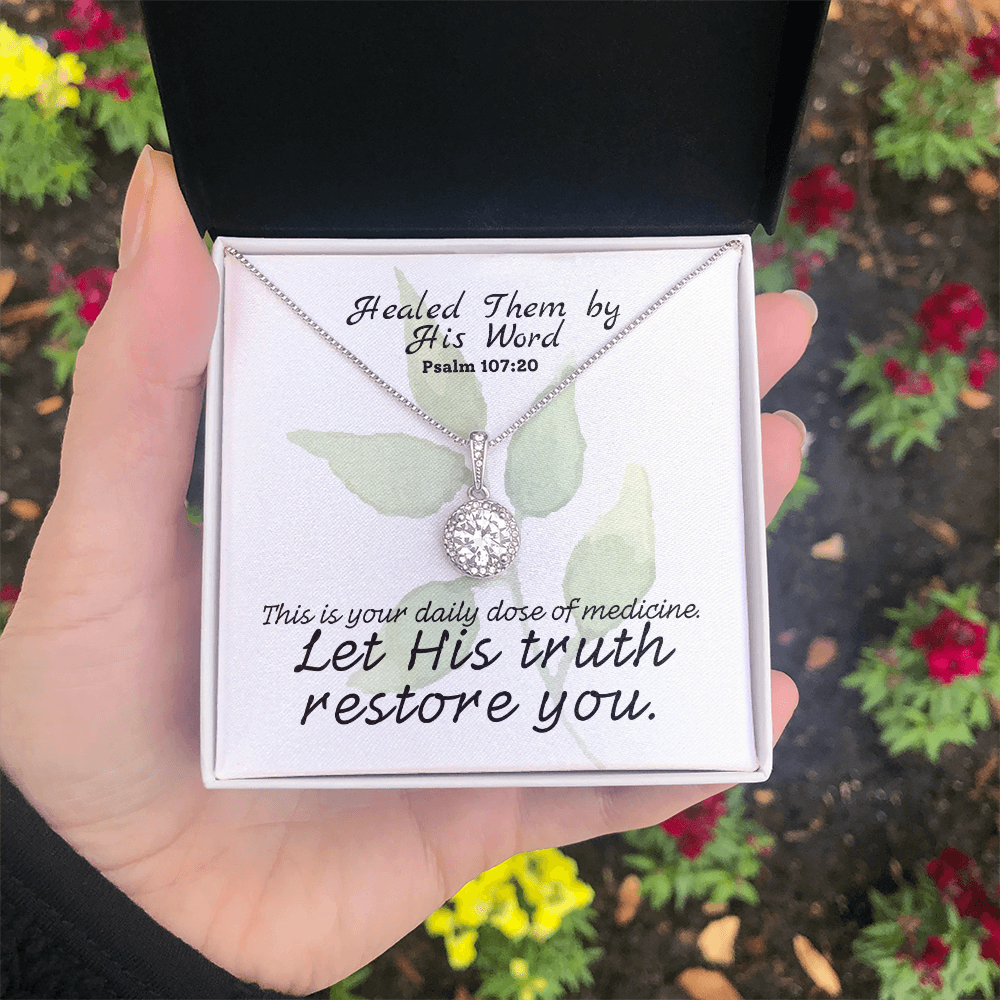 Healed Them By His Words (Psalm 107:20) | Eternal Hope Pendant Necklace