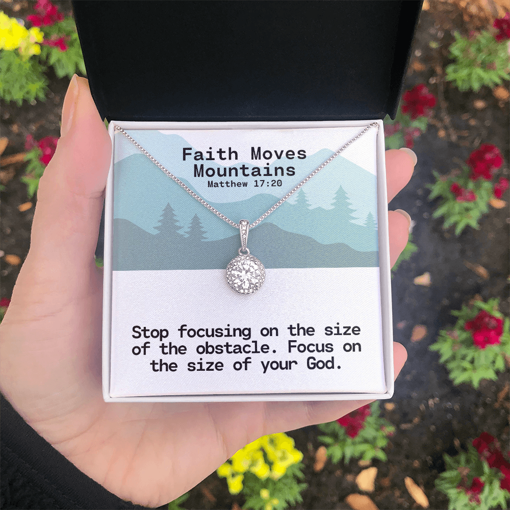 Faith Moves Mountains (Matthew 17:20) | Eternal Hope Pendant Necklace