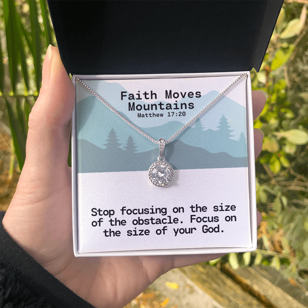 Faith Moves Mountains (Matthew 17:20) | Eternal Hope Pendant Necklace