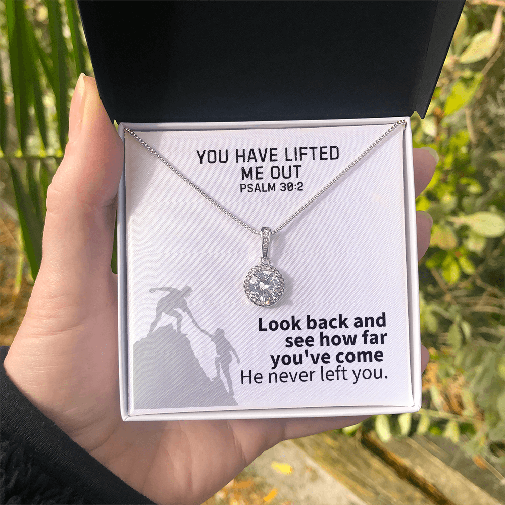 You Have Lifted Me Out (Psalm 30:2) | Eternal Hope Pendant Necklace