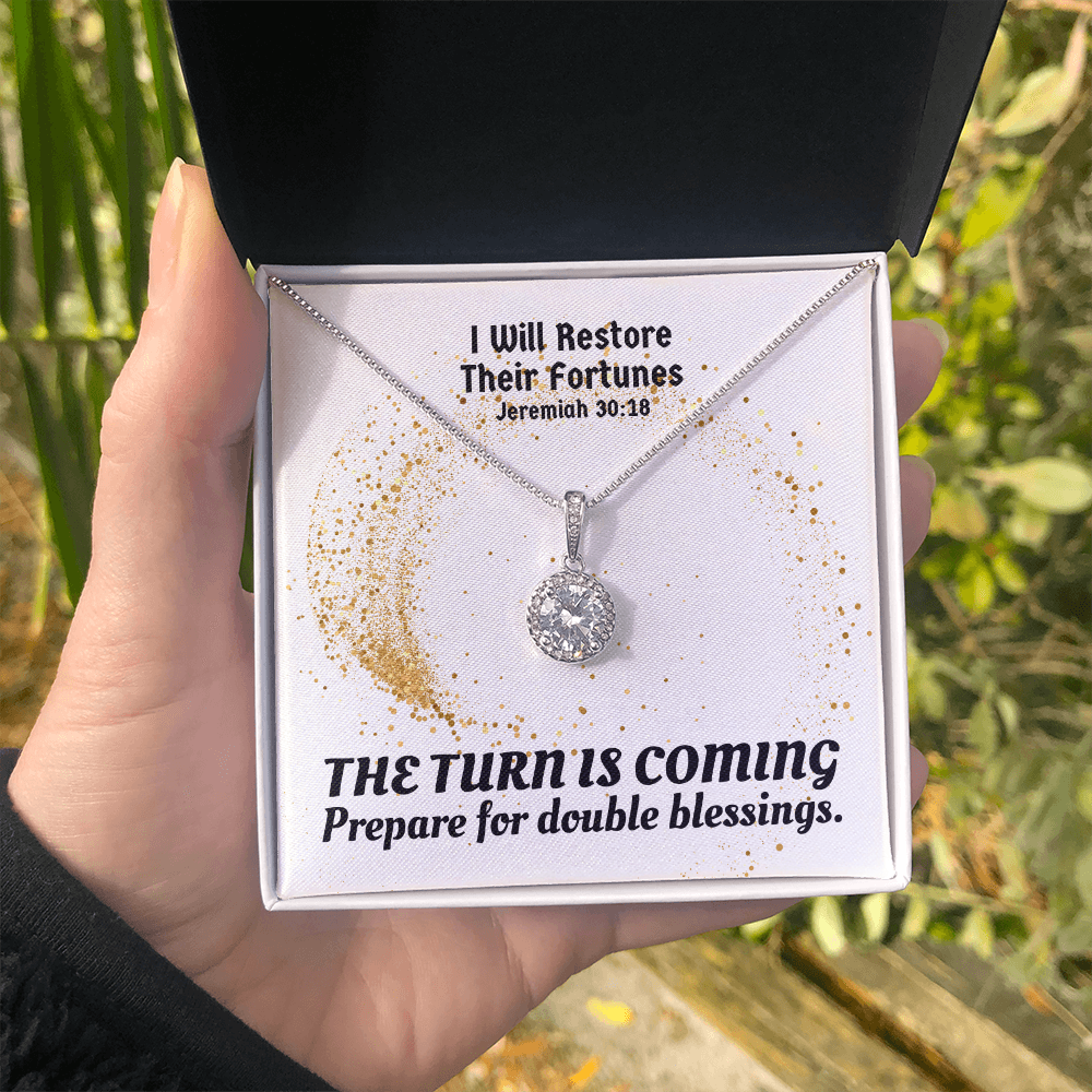 I Will Restore Their Fortunes (Jeremiah 30:18) | Eternal Hope Pendant Necklace