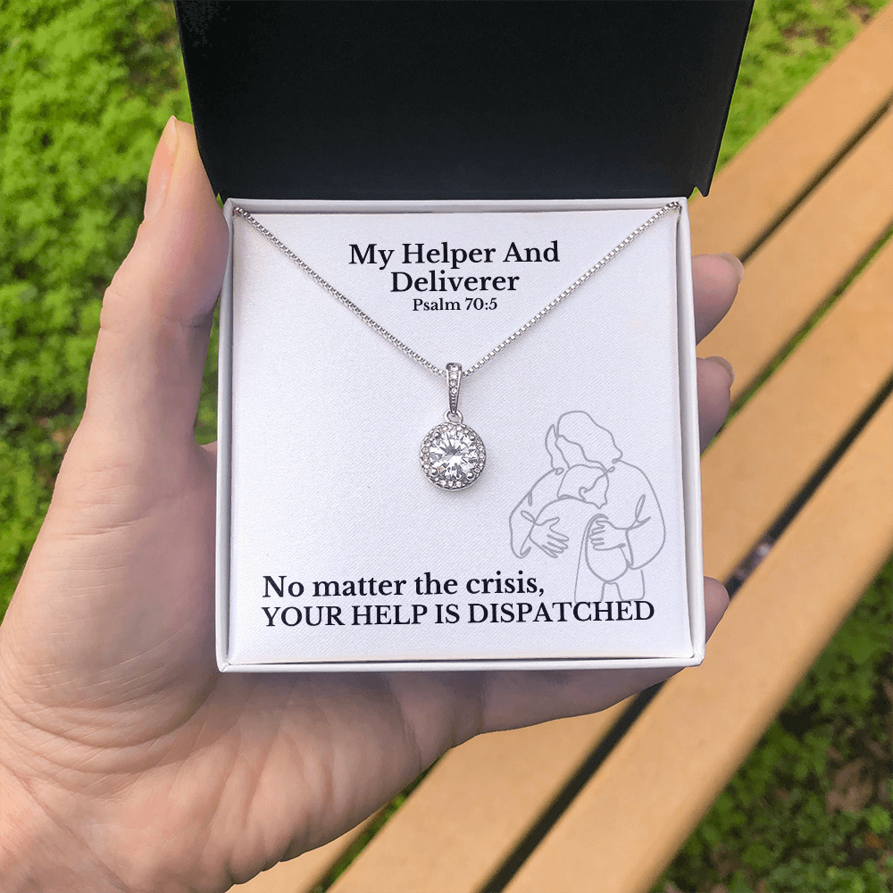 My Helper And Deliverer (Psalm 70:5) | Eternal Hope Pendant Necklace