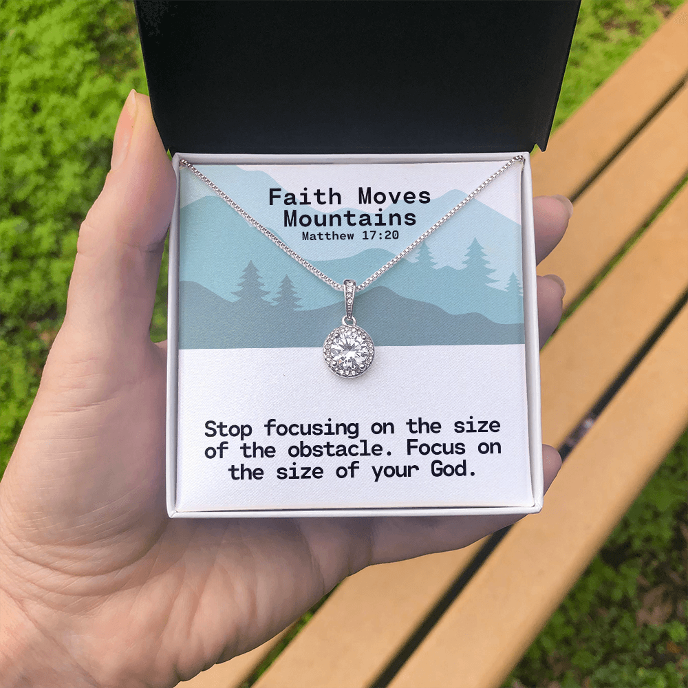Faith Moves Mountains (Matthew 17:20) | Eternal Hope Pendant Necklace