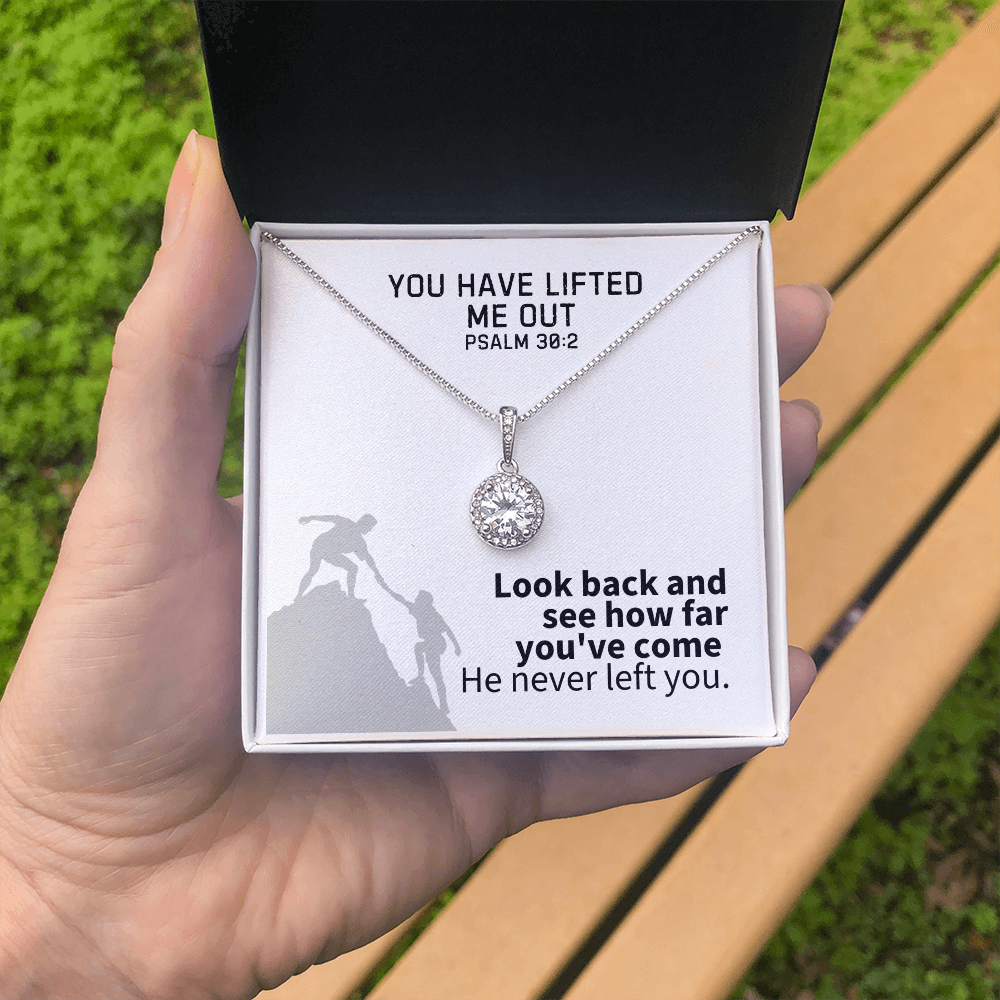 You Have Lifted Me Out (Psalm 30:2) | Eternal Hope Pendant Necklace