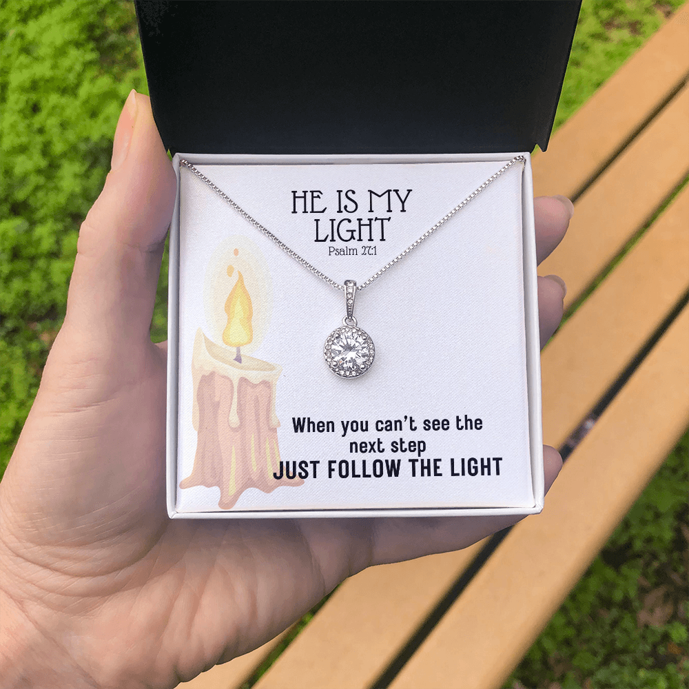 He Is My Light (Psalm 27:1) | Eternal Hope Pendant Necklace