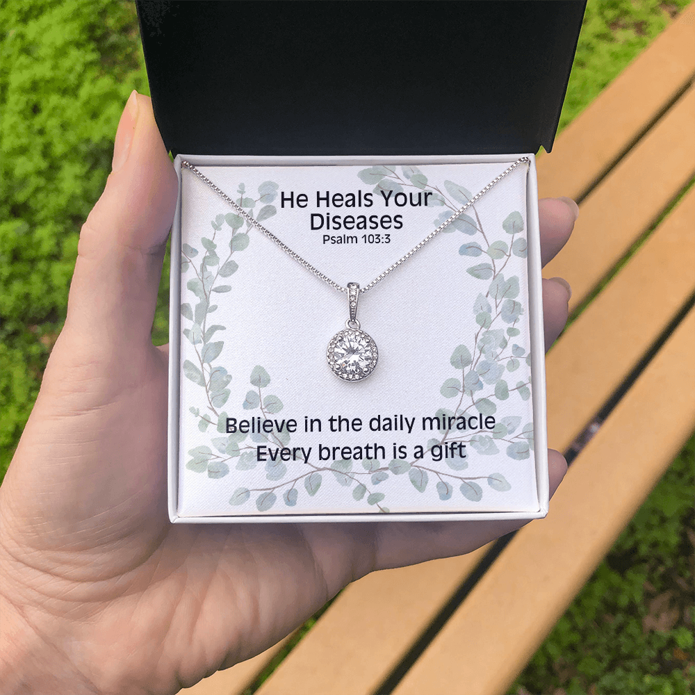 He Heals Your Diseases (Psalm 103:3) | Eternal Hope Pendant Necklace
