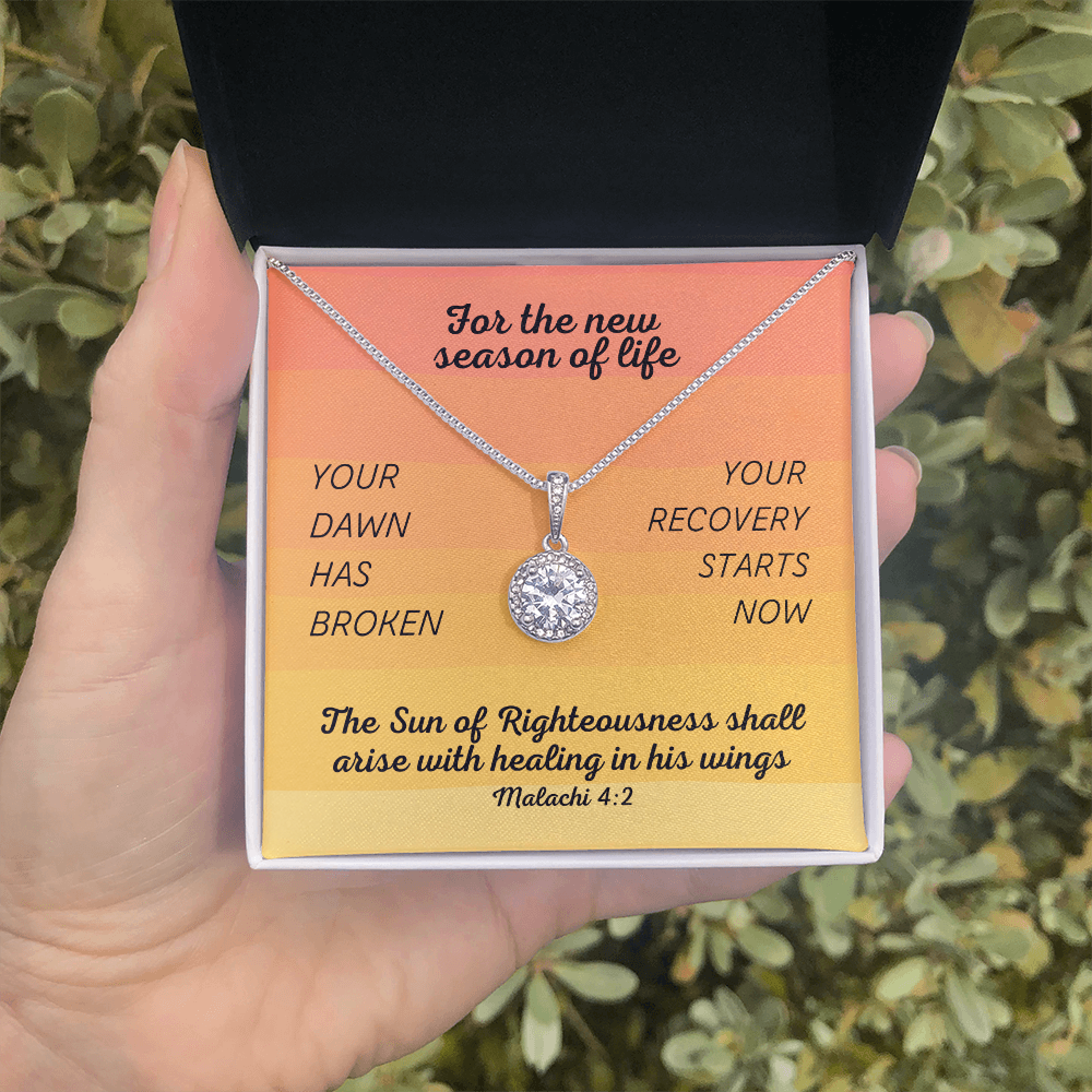 Healing In His Wings (Malachi 4:2) | Eternal Hope Pendant Necklace