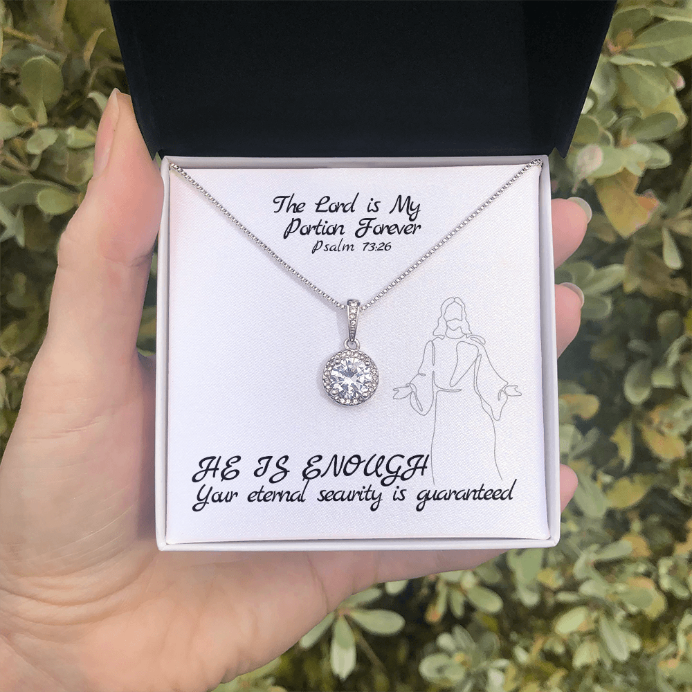 The Lord is My Portion Forever (Psalm 73:26) | Eternal Hope Pendant Necklace
