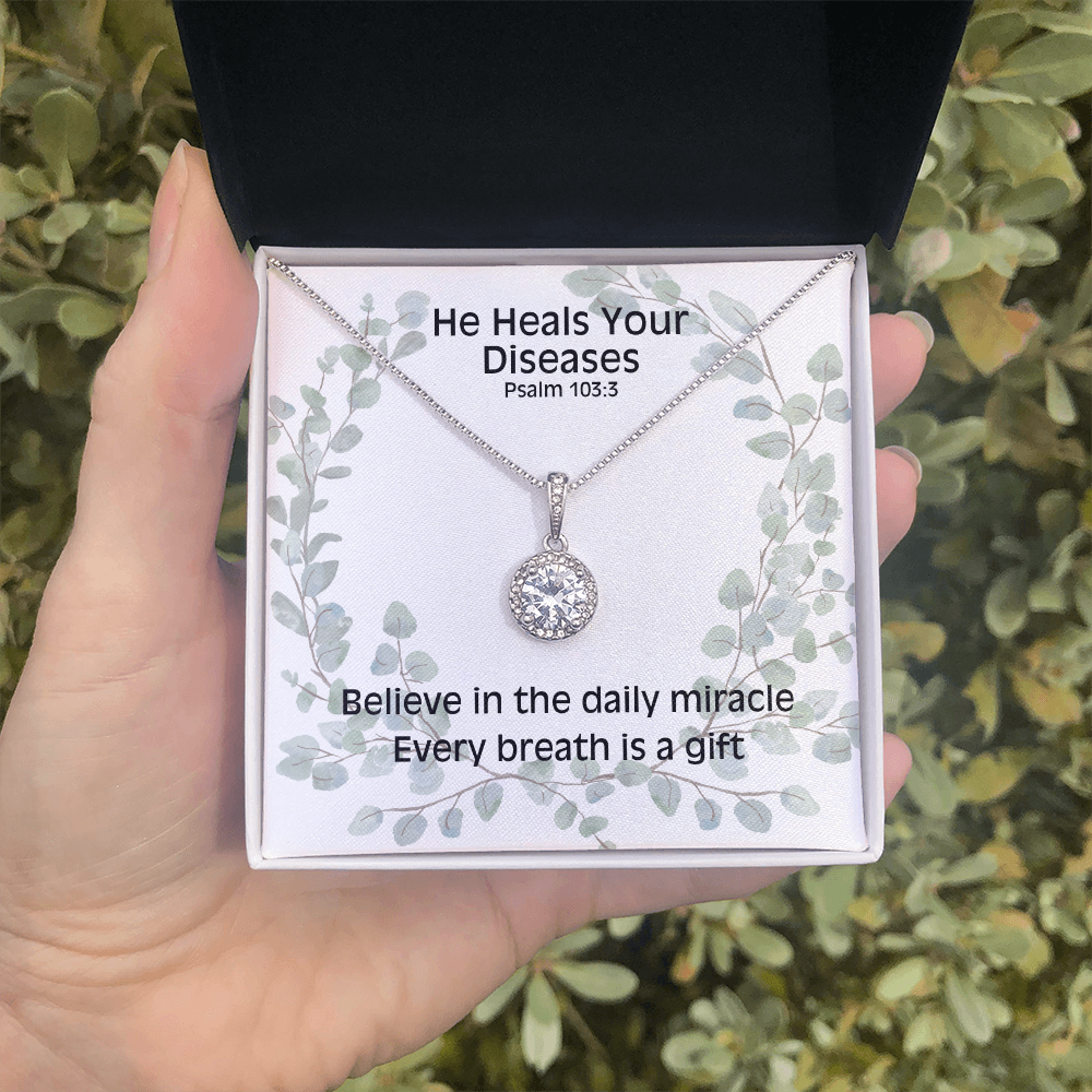 He Heals Your Diseases (Psalm 103:3) | Eternal Hope Pendant Necklace