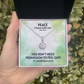 Peace I Leave With You (John 14:27) | Eternal Hope Pendant Necklace