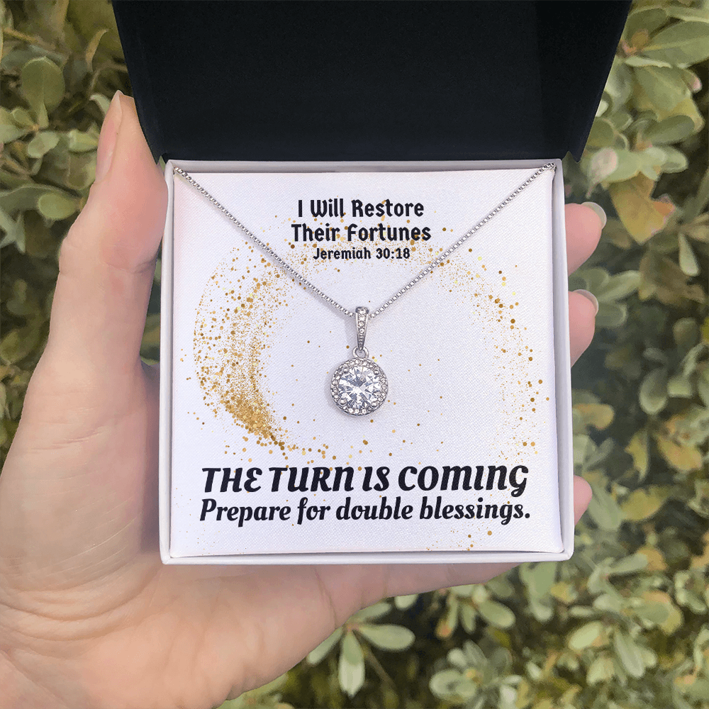 I Will Restore Their Fortunes (Jeremiah 30:18) | Eternal Hope Pendant Necklace