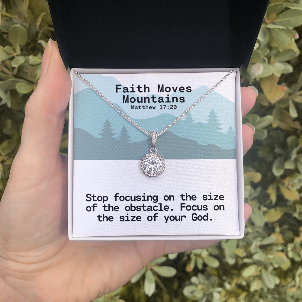 Faith Moves Mountains (Matthew 17:20) | Eternal Hope Pendant Necklace