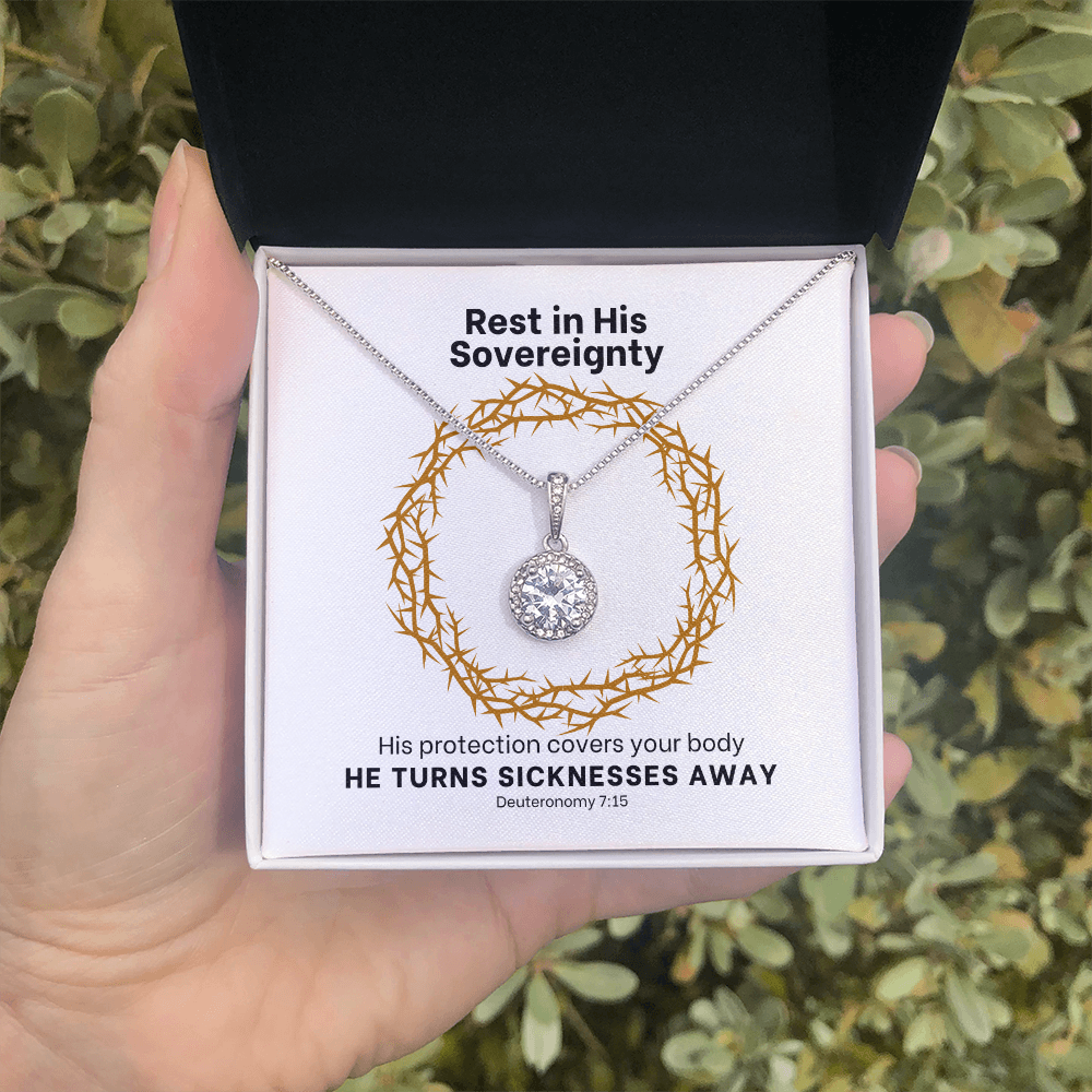 He Turns Sicknesses Away (Deuteronomy 7:15) | Eternal Hope Pendant Necklace