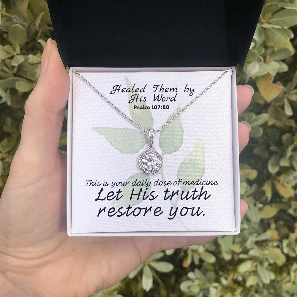 Healed Them By His Words (Psalm 107:20) | Eternal Hope Pendant Necklace