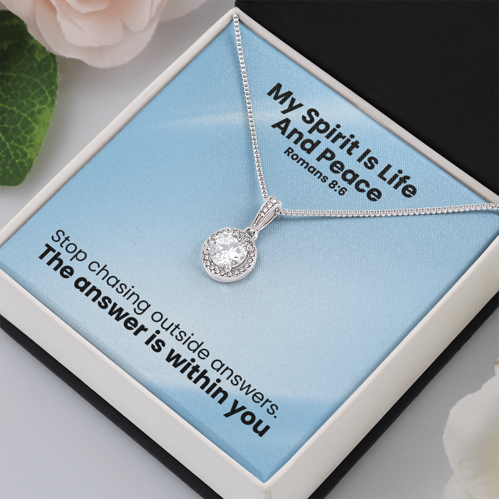 My Spirit Is Life And Peace (Romans 8:6) | Eternal Hope Pendant Necklace