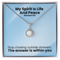 My Spirit Is Life And Peace (Romans 8:6) | Eternal Hope Pendant Necklace