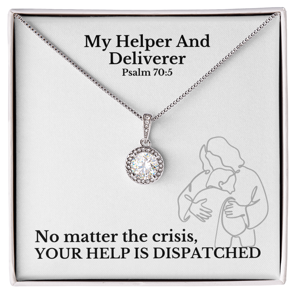My Helper And Deliverer (Psalm 70:5) | Eternal Hope Pendant Necklace