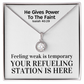 He Gives Power To The Faint (Isaiah 40:29) | Eternal Hope Pendant Necklace