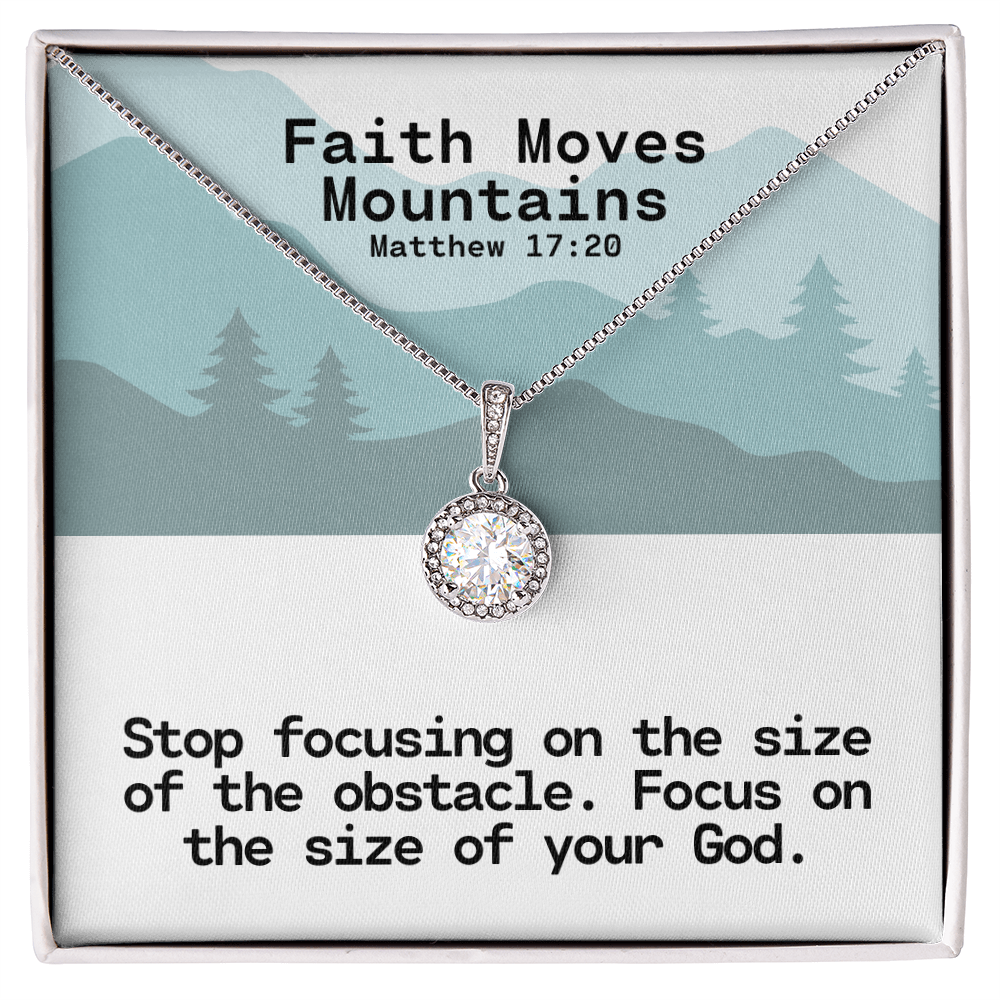 Faith Moves Mountains (Matthew 17:20) | Eternal Hope Pendant Necklace