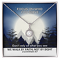 We Walk By Faith, Not By Sight (2 Corinthians 5:7) | Eternal Hope Pendant Necklace