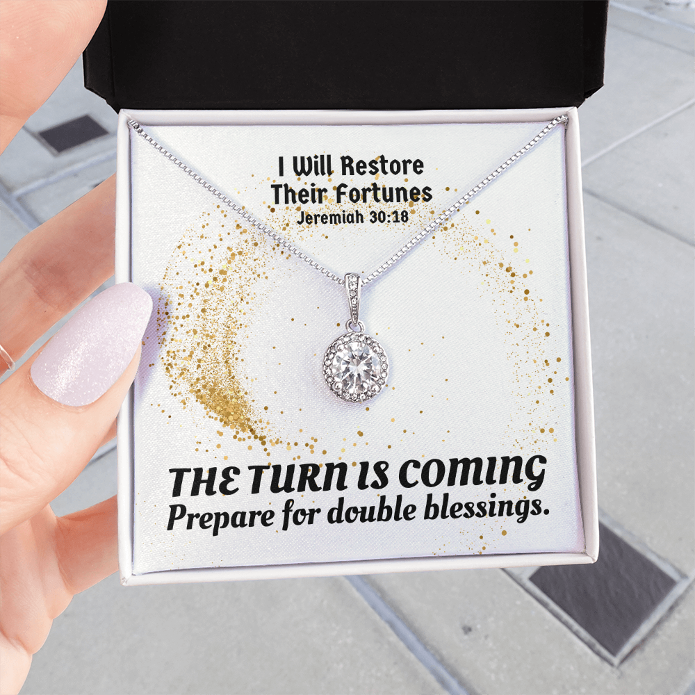 I Will Restore Their Fortunes (Jeremiah 30:18) | Eternal Hope Pendant Necklace