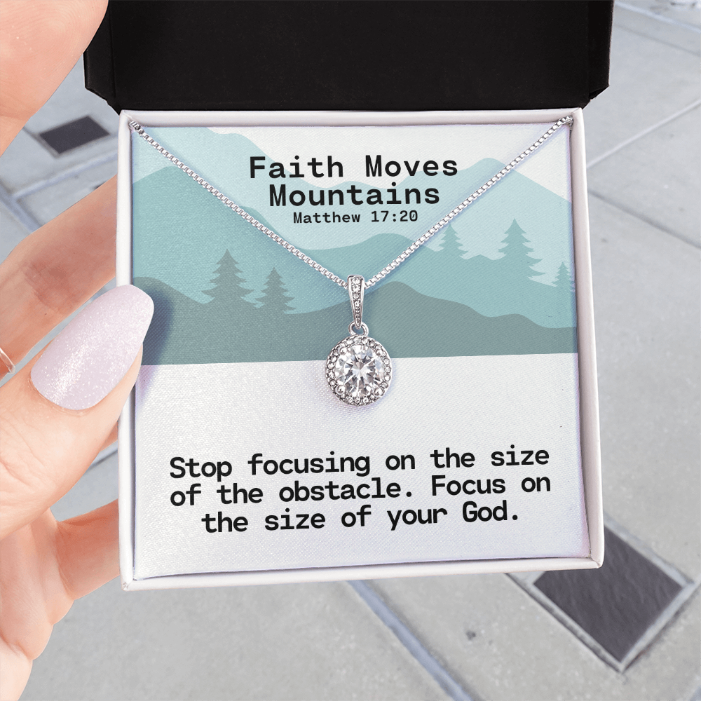 Faith Moves Mountains (Matthew 17:20) | Eternal Hope Pendant Necklace