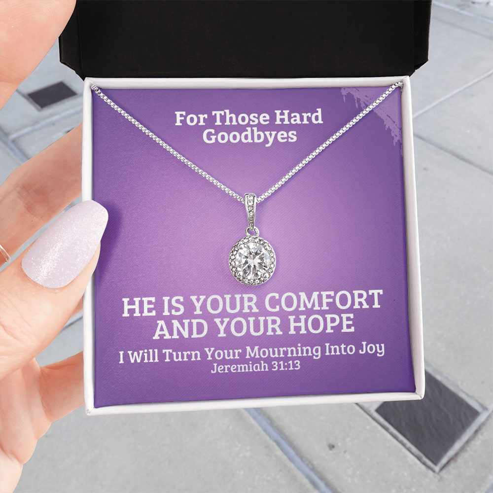 I Will Turn Your Mourning Into Joy (Jeremiah 31:13) | Eternal Hope Pendant Necklace