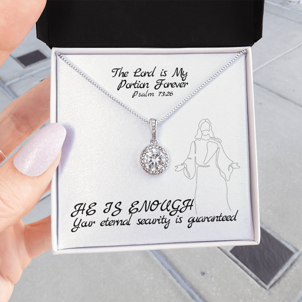 The Lord is My Portion Forever (Psalm 73:26) | Eternal Hope Pendant Necklace
