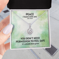 Peace I Leave With You (John 14:27) | Eternal Hope Pendant Necklace