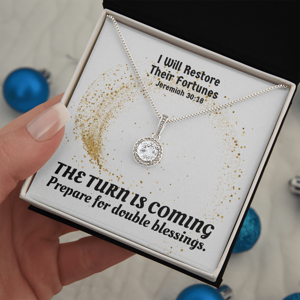 I Will Restore Their Fortunes (Jeremiah 30:18) | Eternal Hope Pendant Necklace