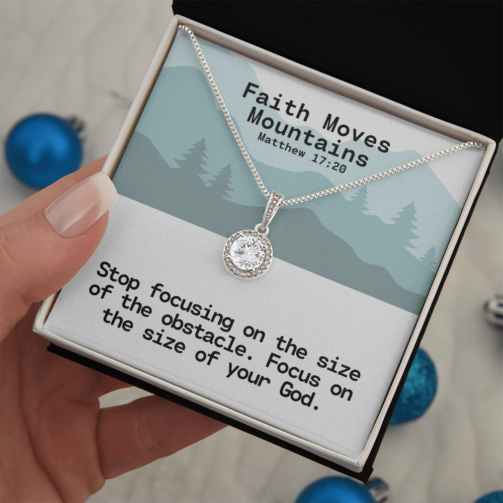 Faith Moves Mountains (Matthew 17:20) | Eternal Hope Pendant Necklace