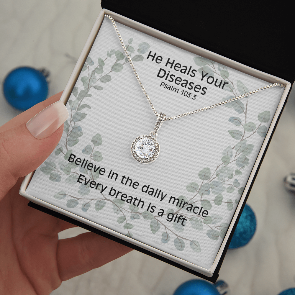 He Heals Your Diseases (Psalm 103:3) | Eternal Hope Pendant Necklace