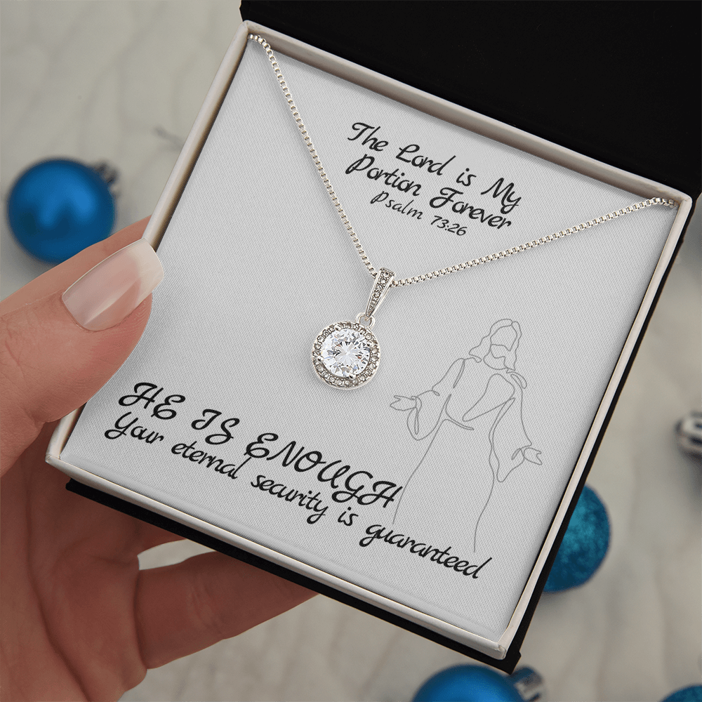 The Lord is My Portion Forever (Psalm 73:26) | Eternal Hope Pendant Necklace
