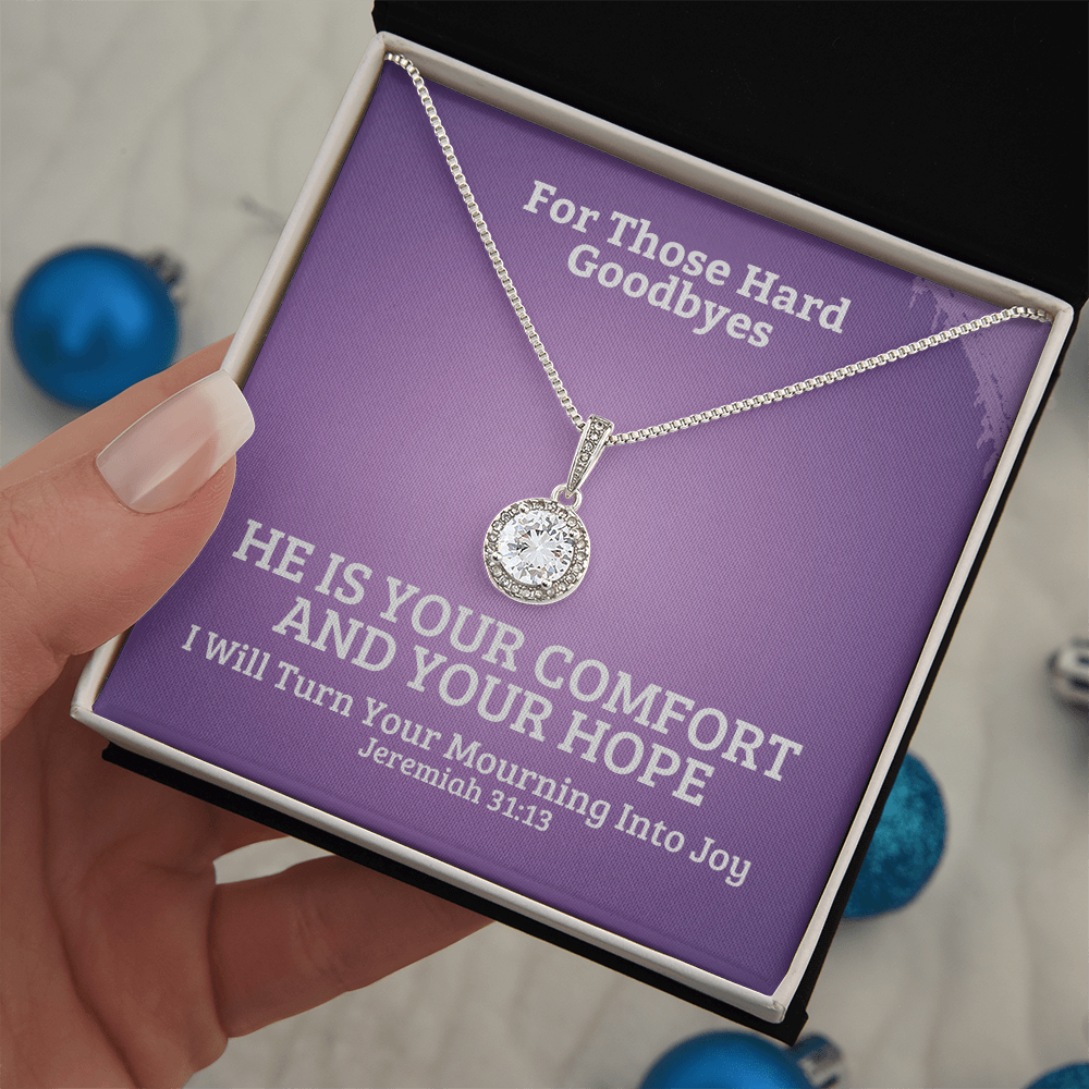 I Will Turn Your Mourning Into Joy (Jeremiah 31:13) | Eternal Hope Pendant Necklace