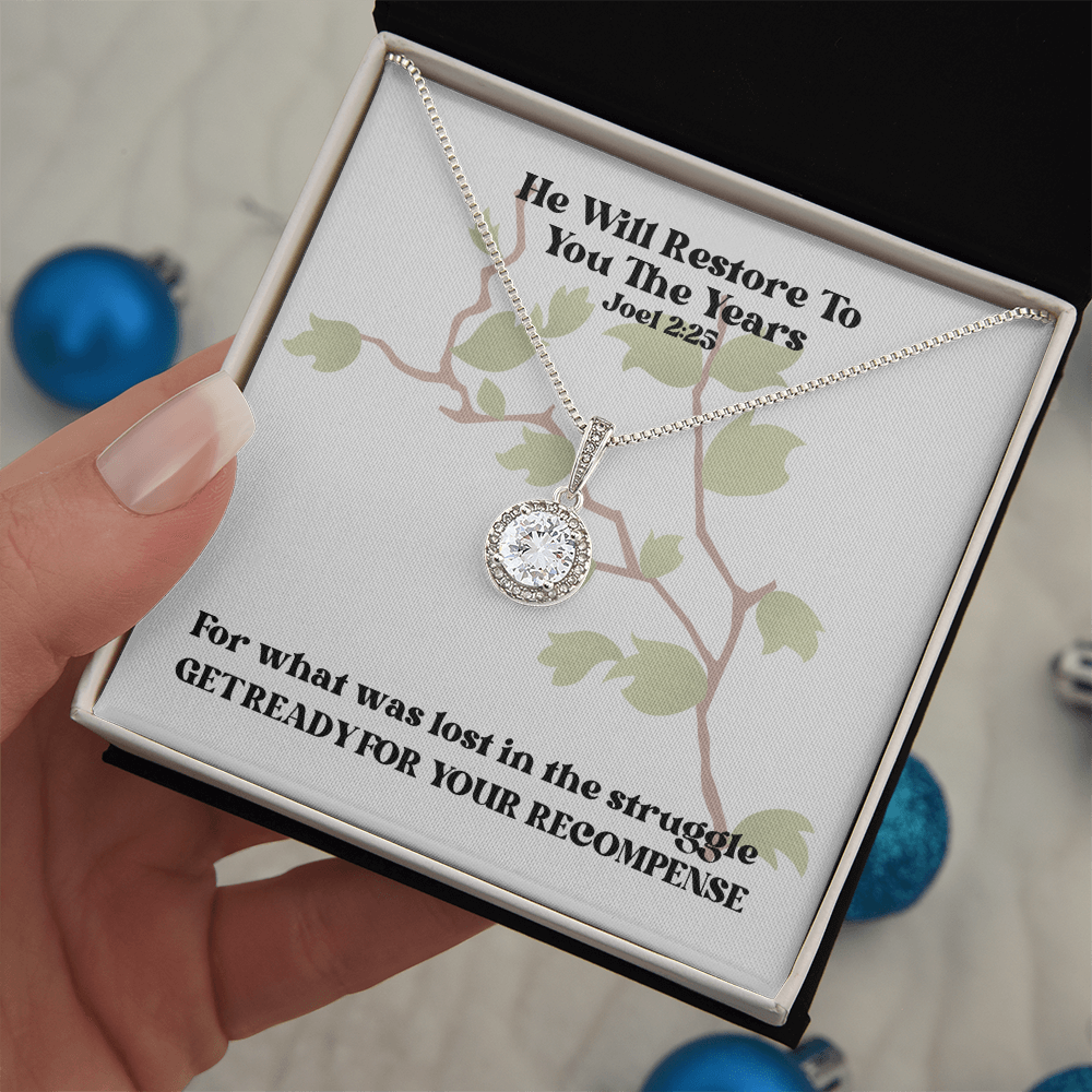 He Will Restore To You The Years (Joel 2:25) | Eternal Hope Pendant Necklace