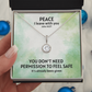 Peace I Leave With You (John 14:27) | Eternal Hope Pendant Necklace