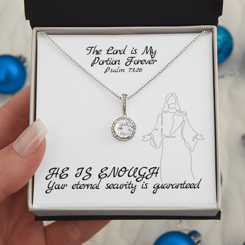 The Lord is My Portion Forever (Psalm 73:26) | Eternal Hope Pendant Necklace