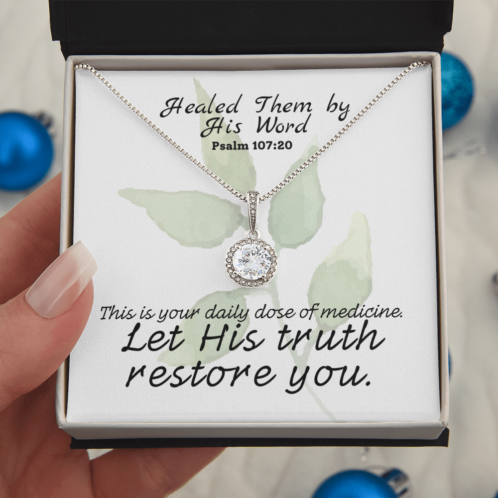 Healed Them By His Words (Psalm 107:20) | Eternal Hope Pendant Necklace